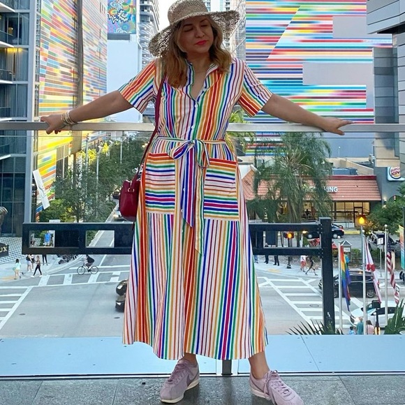 Christopher John Rogers for Target Striped Dress 2 NWT - Picture 13 of 16